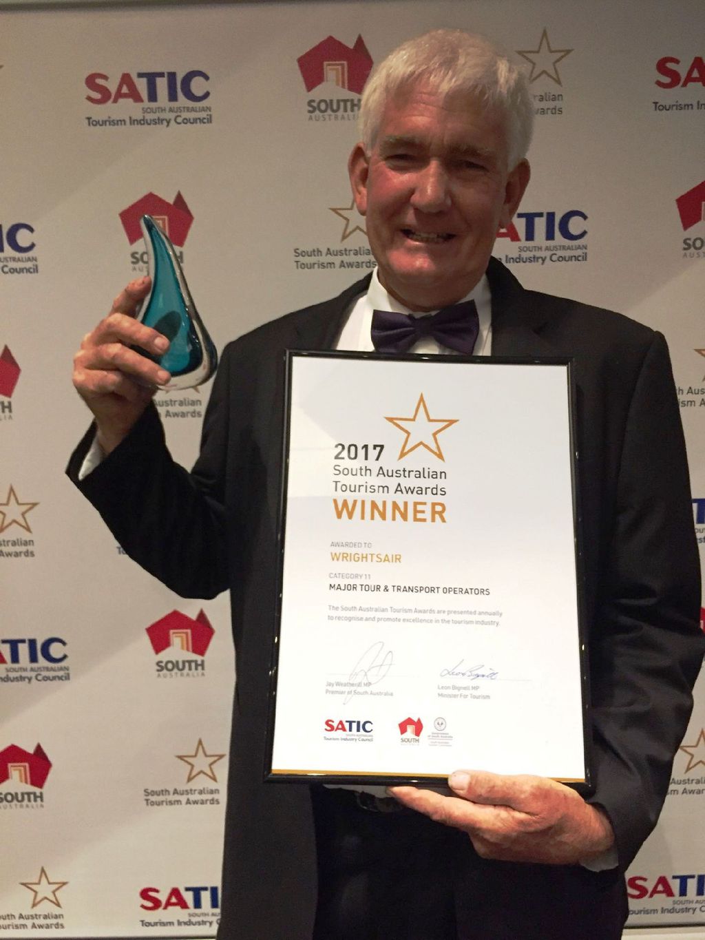 Wrightsair wins 2017 SA Tourism Award!